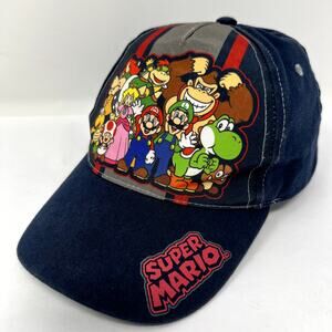Super Mario Hat Boys Multicolour 100% Cotton 2018 Nintendo Snapback Outdoor Cap